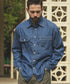 MR.OLIVE / 6oz DENIM / BLEACH WASH SERVICEMAN SHIRT / ミスターオリーブ / 6オンスデニム/ブリーチウォッシュ サービスマンシャツ